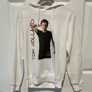 White Hooded Tom Holland Spider-man Sweatshirt